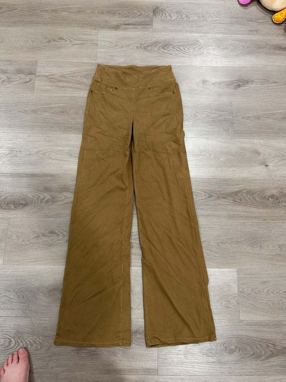 Duluth Trading Co Wide Leg Pants Size 6T Brown